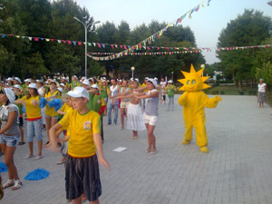 Торжественное приветствие в ДОЦ Смена, Анапа